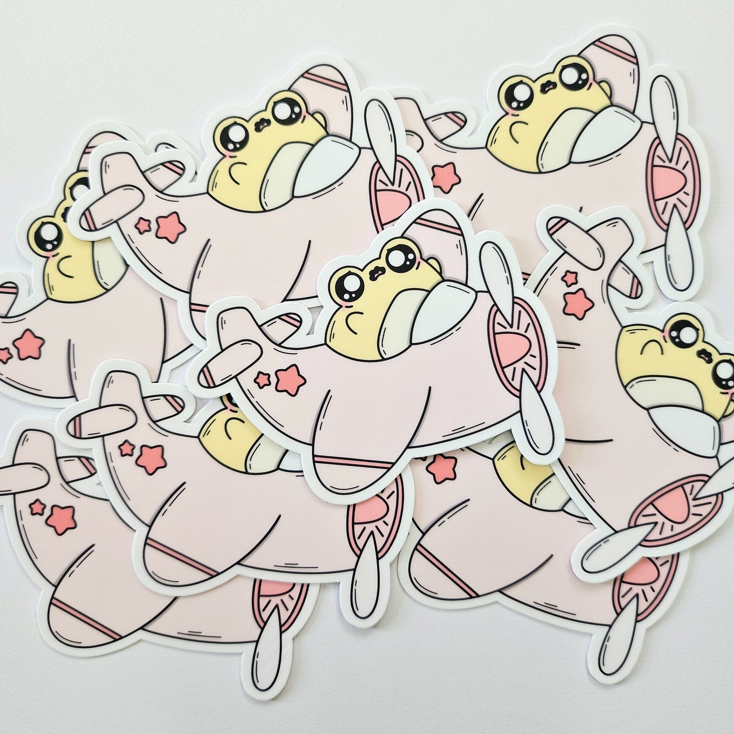 Airplane Froggo Sticker