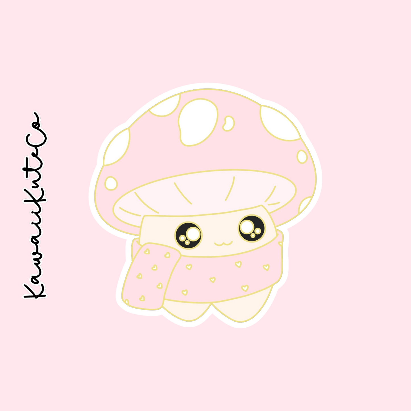 Pink Mushroom Enamel Pin