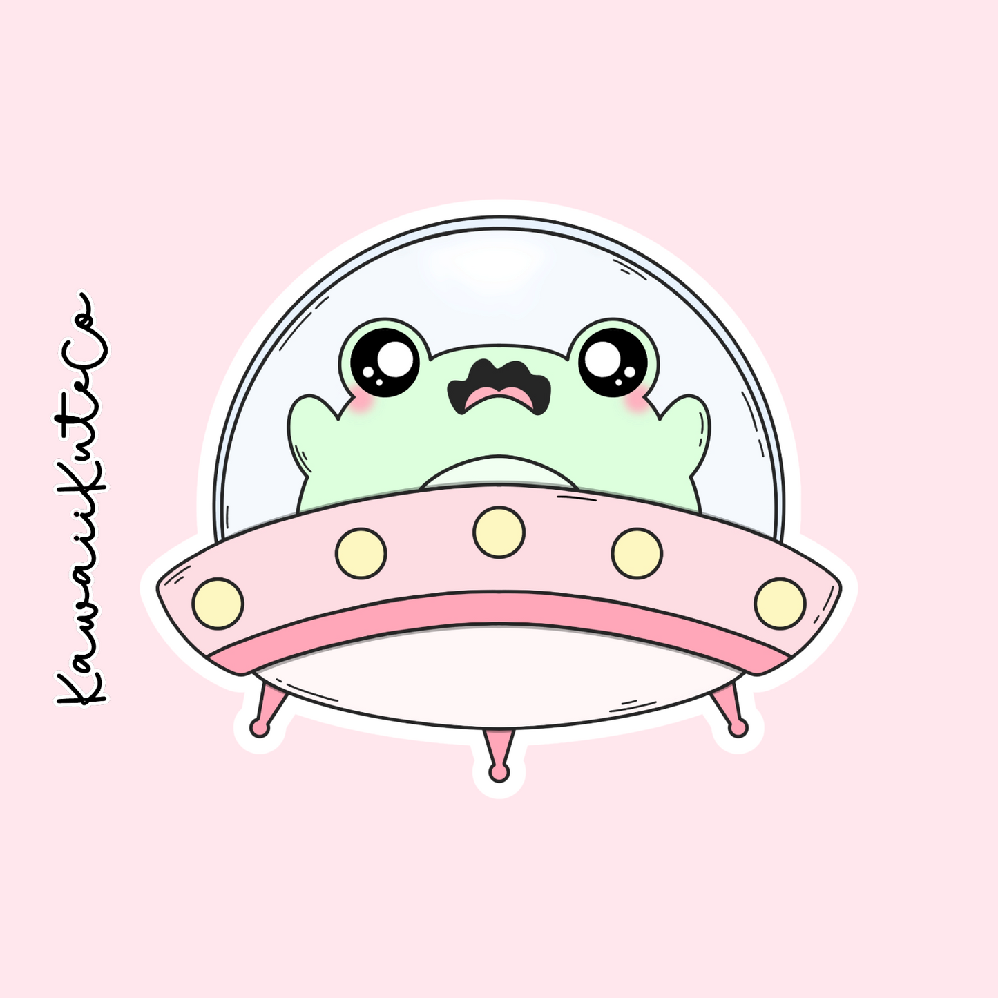 Space Frog Sticker